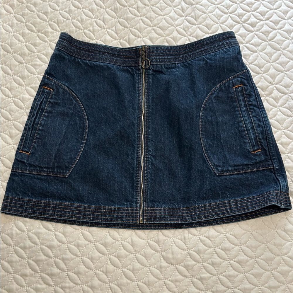 Abercrombie & Fitch Blue A-Line Cargo Mini Skirt